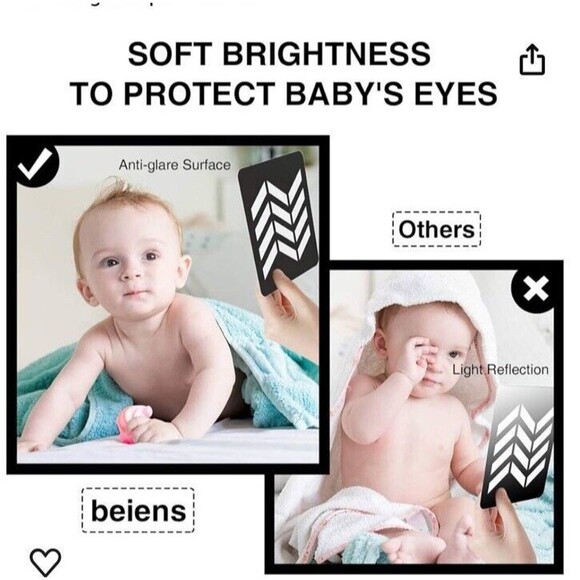 Beiens Design Visual Stimulus Cards Baby's Visual Nerve Brain Development Infant - Picture 3 of 7